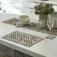 thumbnail image 2 of Hip-O Modern Living Handmade White Wash Rosewood Placemat Set of 2 (Indonesia), 2 of 3