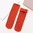 thumbnail image 3 of Gewsdrf Socks for Women,Crew Socks 2PC Warm Thermal Socks Womens Warm Winter Extra Thick Heat Insulated Socks For Cold Weather Ankle Socks,Boot Socks Red, 3 of 3