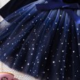 thumbnail image 6 of HJYCHN Girls Dress Long Sleeve Star Print Mesh Party Gown with Bow Tie for Christmas Kids Dress 5-6 Years, 6 of 9