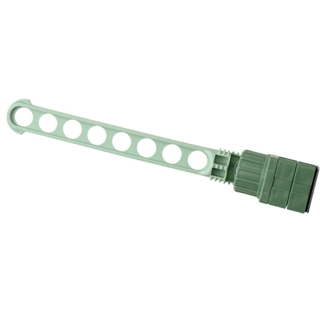 Tendedero de ropa innovador, portátil, con 8 agujeros y marco para ventana, ideal para el hogar y viajes, color verde.