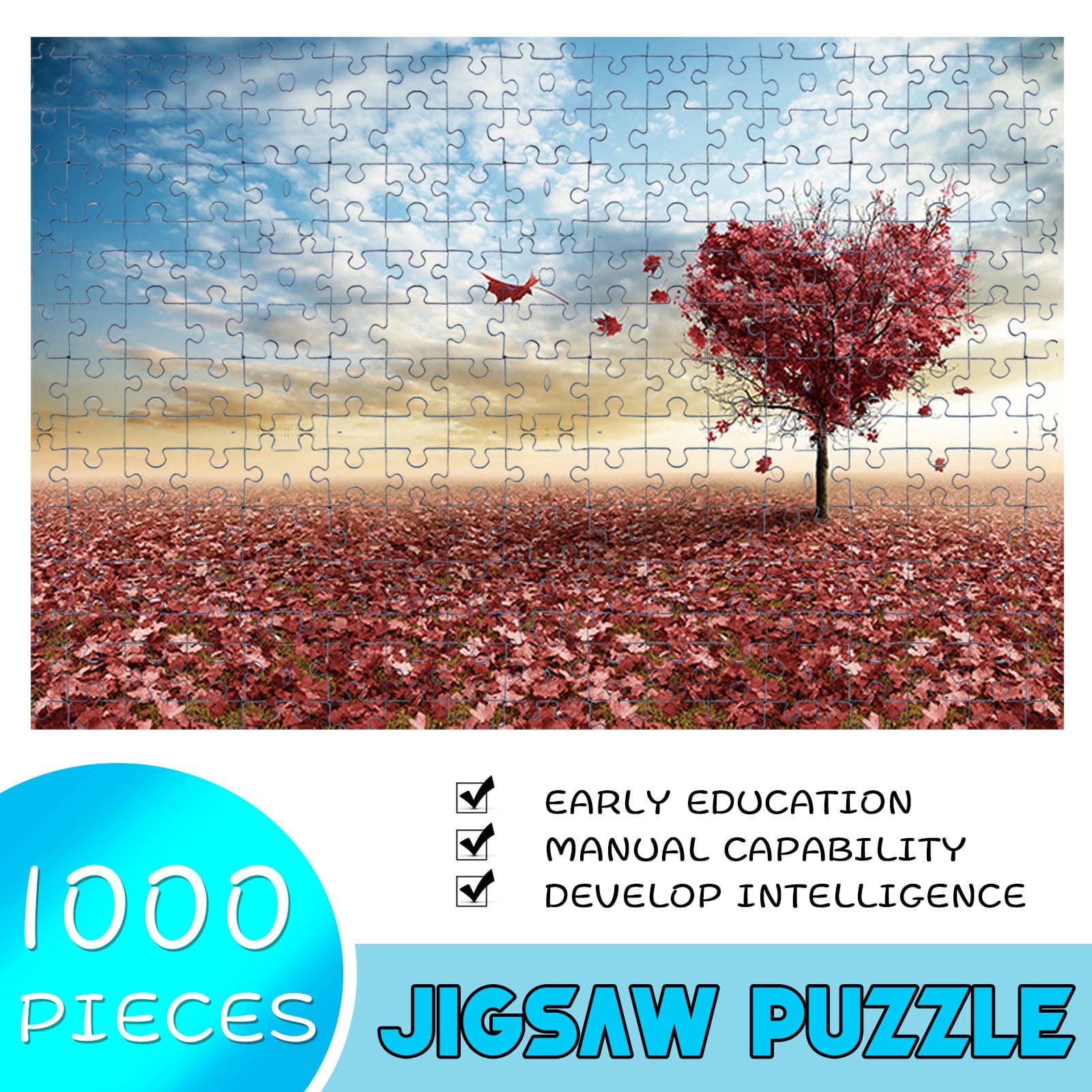 1000 piece Fantasy Tree Jigsaw Puzzle Puzzles For Adults Kids Learning Education 