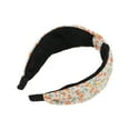 thumbnail image 5 of Unique Bargains 1 Pc Elegant Crossed Headbands for Women Orange Black, 5 of 6