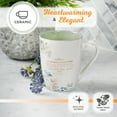 thumbnail image 4 of Christian Art Gifts Ceramic Encouraging Coffee and Tea Mug for Women: Made Everything Beautiful - Ecclesiastes 3:11 Inspiration Bible Verse for Hot and Cold Beverages, White and Sage Green, 12 oz., 4 of 5
