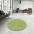 thumbnail image 4 of Ahgly Tapis Rond Lavable en Machine Intérieur Transitionnel Vert Caméléon, 5 Pieds Rond, 4 of 7