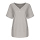 thumbnail image 1 of Fiudx Camisas de Mujer Tops de Mujer de Manga Corta con Cuello En V de Trabajo de Color Sólido Camiseta Blusa Tops, 1 of 6
