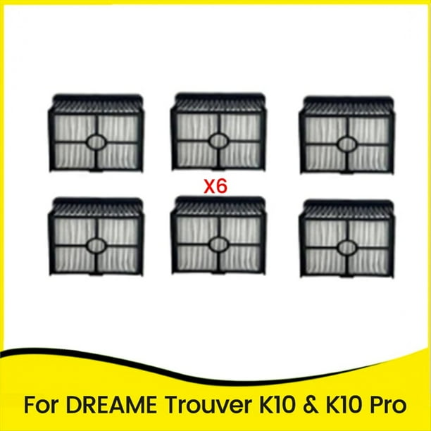 Filtro HEPA para Aspiradoras Inalámbricas Trouver K10 y K10 Pro (en Seco y Húmedo) Que Mejoran la Eficiencia de la Limpieza 6 Piezas