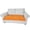 ORANGE-2Stear, variant on Boho Chenille Couch Covers,Geometric Couch Covers for Sofa,Chenille Couch Cover Non Slip,Sectional l Shaped Sofa Furniture Protector Cover for Home Decor,（Lake Blue）