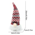 thumbnail image 2 of Gifts Under $5 Caoblia Christmas Gnomes Plush Decorations with Light Swedish Santa Gnomes for Christmas Holiday Indoor Tabletop Gifts Merry Christmas Party Decor, Christmas Decorations, 2 of 6