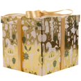thumbnail image 1 of Caja de regalo Jaywayang Holiday Gold de 25 cm con cinta y papel, 1 of 6