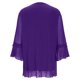 thumbnail image 5 of Ounisa Womens Ruffle 3/4 Sleeve V Neck Double Layers Mesh Blouses Loose Fit Flowy Tunic Tops, 5 of 5