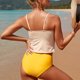 thumbnail image 4 of Suspender Swimwear, Polyester Fabric Machine Washable Breathable Open Back Split Swimsuit  For Swimming Pool ANGGREK Raya XXL, 4 of 5
