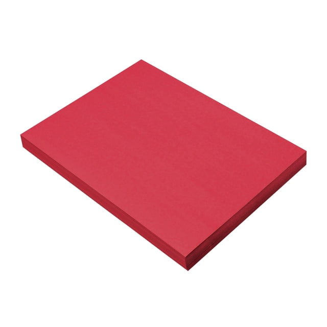 Papel construcción Prang rojo navideño 23 x 30 cm, 100 hojas