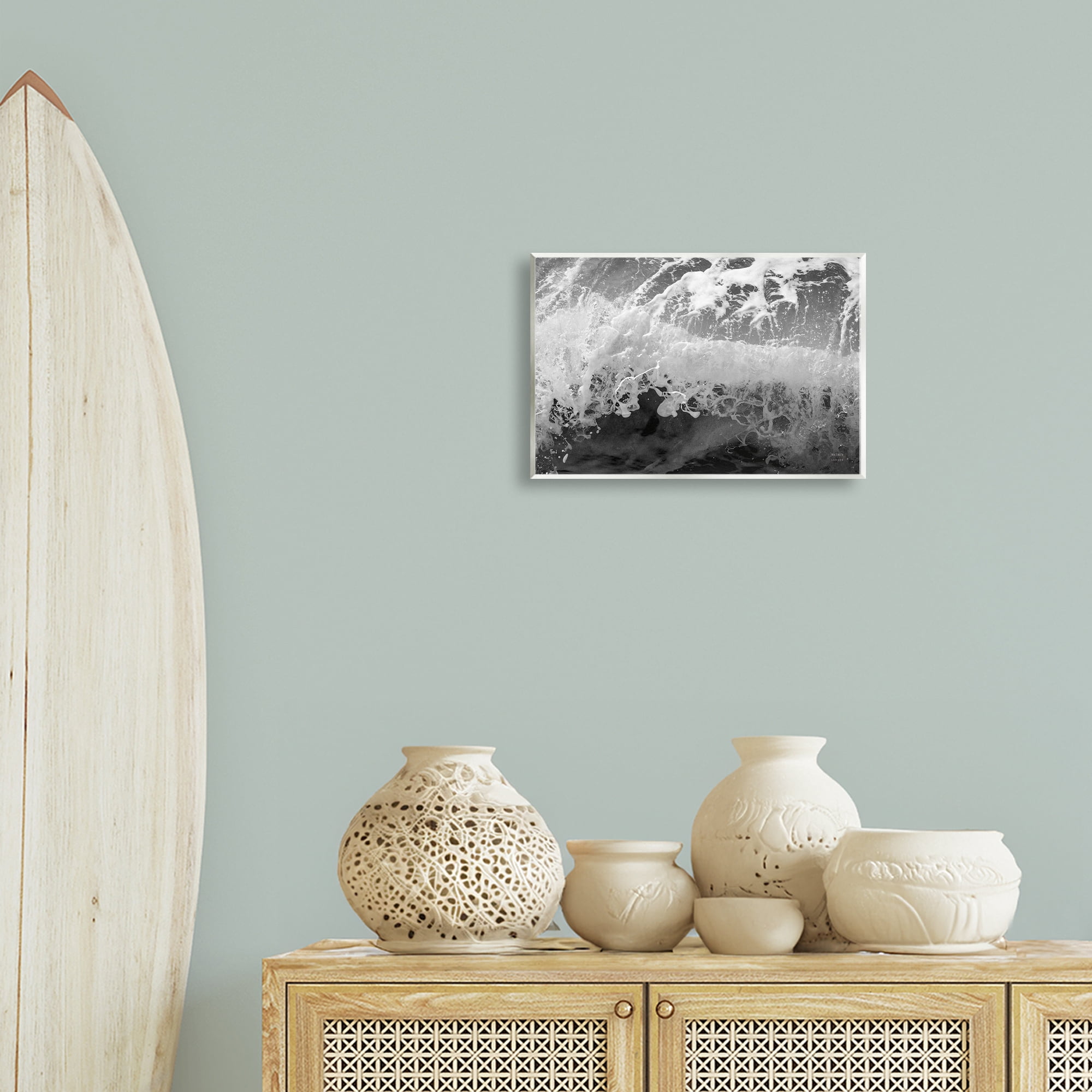 Stupell Industries Pacific Ocean Splash Landscape Photography Unframed Art Print Wall Art, 15 x 10