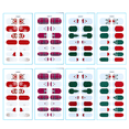 thumbnail image 1 of Navidad Nail Art Stickers, Nail Art Cute Gel Nail Art Stickers Autoadhesivo Nail Art Adepaton CPB-CJZ243-4, 1 of 5