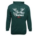 thumbnail image 4 of PNTUTB Men's Casual Solid Color Styling Christmas Graphic Print Long Sleeve Hoodie Drawstring Pullover Sweatshirt with Pocket, 4 of 6
