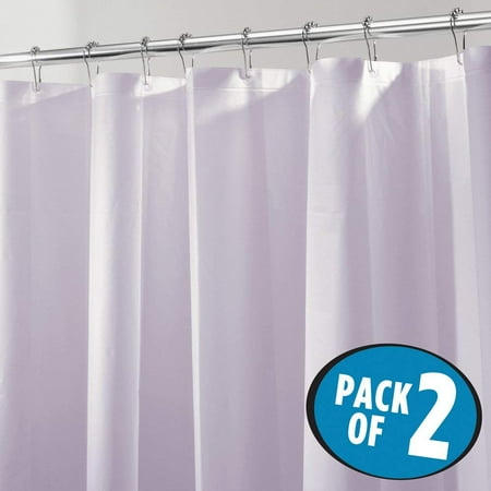Mdesign Mildew Free Peva 3 Gauge Shower Curtain Liner 72 X Pack Mdesign Mildew Free Peva 3 Gauge Shower Curtain Liner 72 X Pack Of 2 Lavender Purple Com