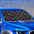 thumbnail image 3 of Jeiento Colorful Dog Paw Prints Car Sun Shade for Windshield Auto Sun Shades Foldable Automotive Interior Accessories for Sun Protection Protector Accessories for Car Truck SUV, 3 of 7