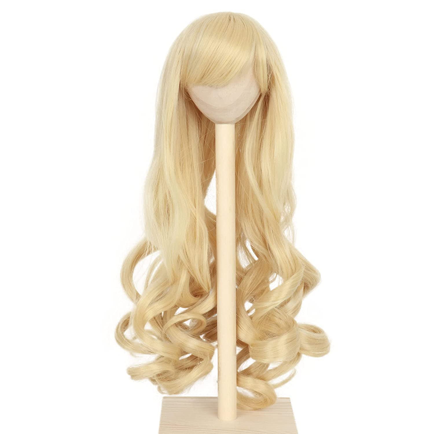 Mimi Collection MSD 1/3,8-9inch SD BJD Doll Gold Short Curling Hair Wig 