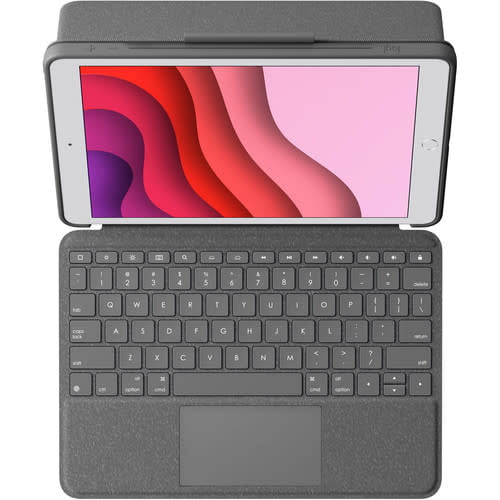 filthy vores Hver uge Logitech Combo Touch Trackpad Case for iPad (7th, 8th, & 9th gen) with  Precision Trackpad, Graphite - Walmart.com