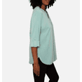thumbnail image 3 of Mario Serrani Womens Shirt Green Long Sleeve Button-Front V-Neck Relaxed Fit XL, 3 of 4
