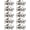 Satin Nickel, variant on Oil Rubbed Bronze Door Knobs Interior, Bedroom Door Locks, Privacy Door Locksets, 6 Pack