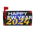 thumbnail image 2 of Daiia Happy New Year 2024 (6) Mailbox Cover , Magnetic Welcome Mailbox Wraps Post Letter Box Cover for Garden Yard Home Decor-25.5x21 in, 2 of 9
