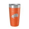 thumbnail image 1 of Powers Lake Map Tumbler Travel Mug Insulated Laser Engraved Coffee Cup Wisconsin 20 oz Orange, 1 of 1