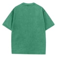 thumbnail image 3 of Men's Vintage Washed Crewneck Short Sleeve T Shirt Casual Loose Fit Retro Style Tee Breathable Lightweight Comfortable Tops, 3 of 3
