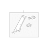 Genuine OE Toyota Windshield Pillar Trim - 62220-35040-E0