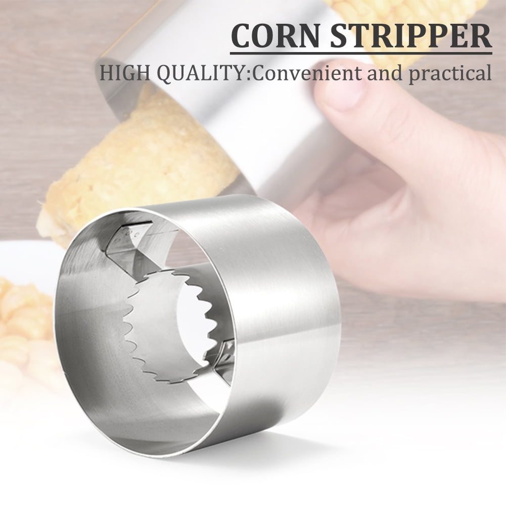 Akoyovwerve Corn Stripper Stainless Steel Large Size Corn Cob Cutter