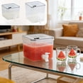 thumbnail image 1 of Sentmoon Pitchers for Drinks 3.2L or 4.2L Large Capacity Plastic Water Dispenser Beverage Dispenser with Faucet Ice Lemon Juices Container with Lid Fruit Teapot Lemon Milk Beverage Bucket, 1 of 9