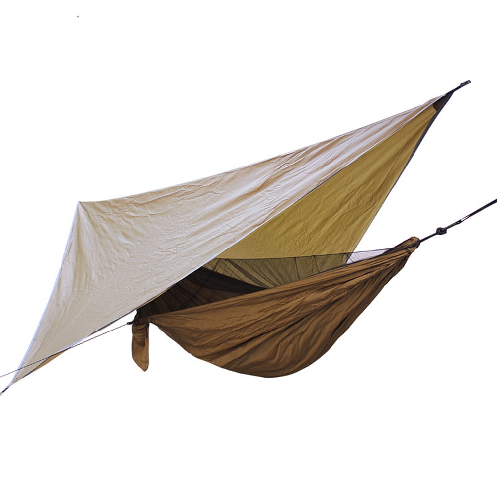 Camping Hammock With Rain Fly UV Resistant Waterproof Lightweight Sun