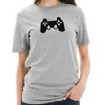 thumbnail image 3 of Big Size Game Controller Graphic Design Short Sleeve Cotton Jersey T-Shirt - Heather Grey XL, 3 of 4