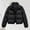Black, variant on Niaviben Quilted Jackets for Women Cropped Puffer Jacket Women Cold Weather Coats for Women Womens Jackets Casual Women's Casual Jackets Womens Puffy Jackets Puffy Jacket Black L