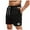 Black, variant on Men's American Surf Beach Shorts, 4-Inch Quick-Dry Fitness Shorts with Drawstring Waist & Lightweight Stretch Material ,Army Green L