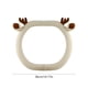thumbnail image 3 of Funda Para Volante En Forma De D, De Forro Polar, Con Diseño De Oso De Peluche De Invierno, Accesorio Interior Para Mujer Con Funda De Agarre Cálida, Color Blanco, 35-38cm (1 Unidad) Rkxzt, 3 of 8