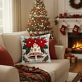 thumbnail image 2 of EazyTech Christmas Blessing Pillow Cover 18x18 Inch Linen Decorative Throw Covers Home Holiday Decor for Sofa Living Room, 2 of 6