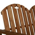 thumbnail image 5 of vidaXL Outdoor Patio Bench 2-Seater Bench with Armrests Solid Wood Acacia, 5 of 5
