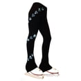 thumbnail image 1 of Ice Skating Pants with "Aqua Spiral Hearts" Rhinestones Design, 1 of 1