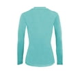 thumbnail image 2 of ACTIVE UNIFORMS Women's Under Scrub Tee Crew Neck Long Sleeve T-Shirt (Aqua Blue, Small), 2 of 6