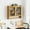 Natural, variant on 24.8''Glass Door Vintage Double Door Wall Cabinet With Three Tiers of Storage With Towel Rack,for Bathroom, Kitchen,,Dining Room,,Original Wood Color