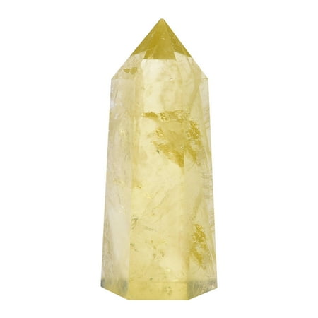 

Desktop Ornament Natural Fluorite Quartz Crystal Healing Jade Crystal Hexagonal Bar Point