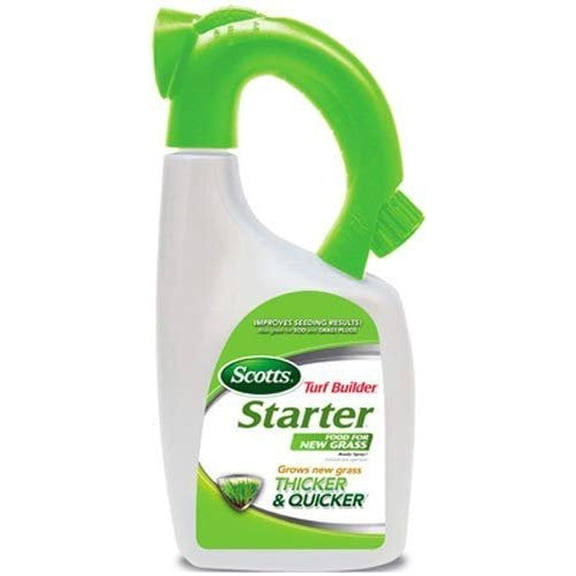Scotts Turf Builder Starter Food for New Grass Ready-Spray - Liquid Lawn Fertilizer - 32 fl oz, 1