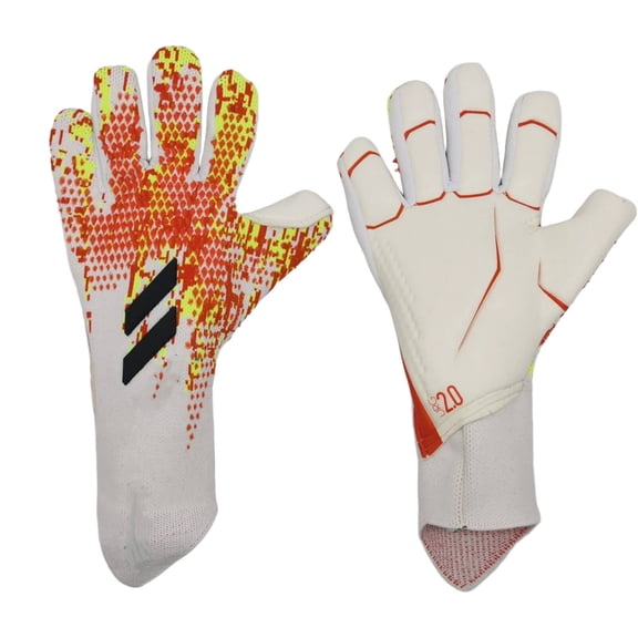TELOLY Youth Goalie Gloves, Professional Grip Goalkeeper Gloves with Anti-Slip Latex, Ergonomic Fit for Football Training and Match Play, Breathable and Protective