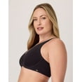 thumbnail image 2 of Bali Cotton Collection 2-Ply Underwire Bra Black 34C, 2 of 5