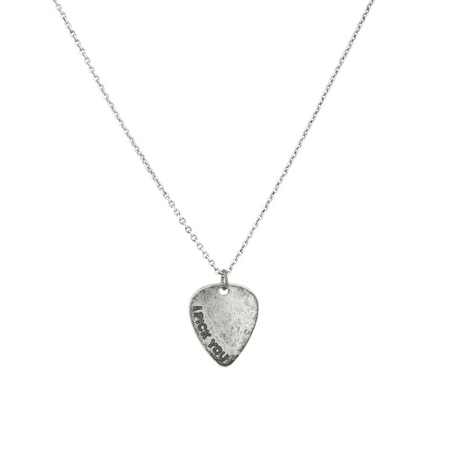 Lovers Pick - Lux Accessories Burnished I Pick You Guitar Lover BFF Boyfriend Girlfriend Best Friend Forever Necklace.