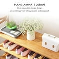 thumbnail image 2 of 3 Tiers Shoe Rack Zzbiqs Shoe Storage Organizer, Bamboo, Wood, up to 12 Pairs, 2 of 7