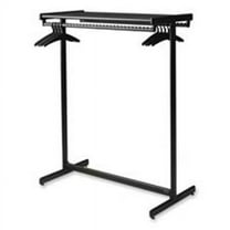 Quartet Double-Sided Garment Rack - Freestanding, 1 Each, Black Powder Coat