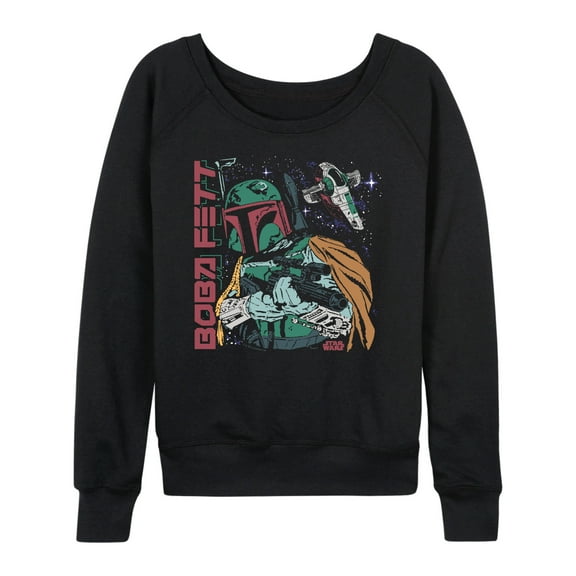 Star Wars - Boba Fett Illustration - Women's French Terry Pullover Sweatshirt