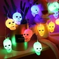 thumbnail image 1 of Fiudx Liquidación de ahorros de verano Nueva lámpara de alambre de cobre con forma de cadena de luces LED de la serie Halloween, 1 of 4